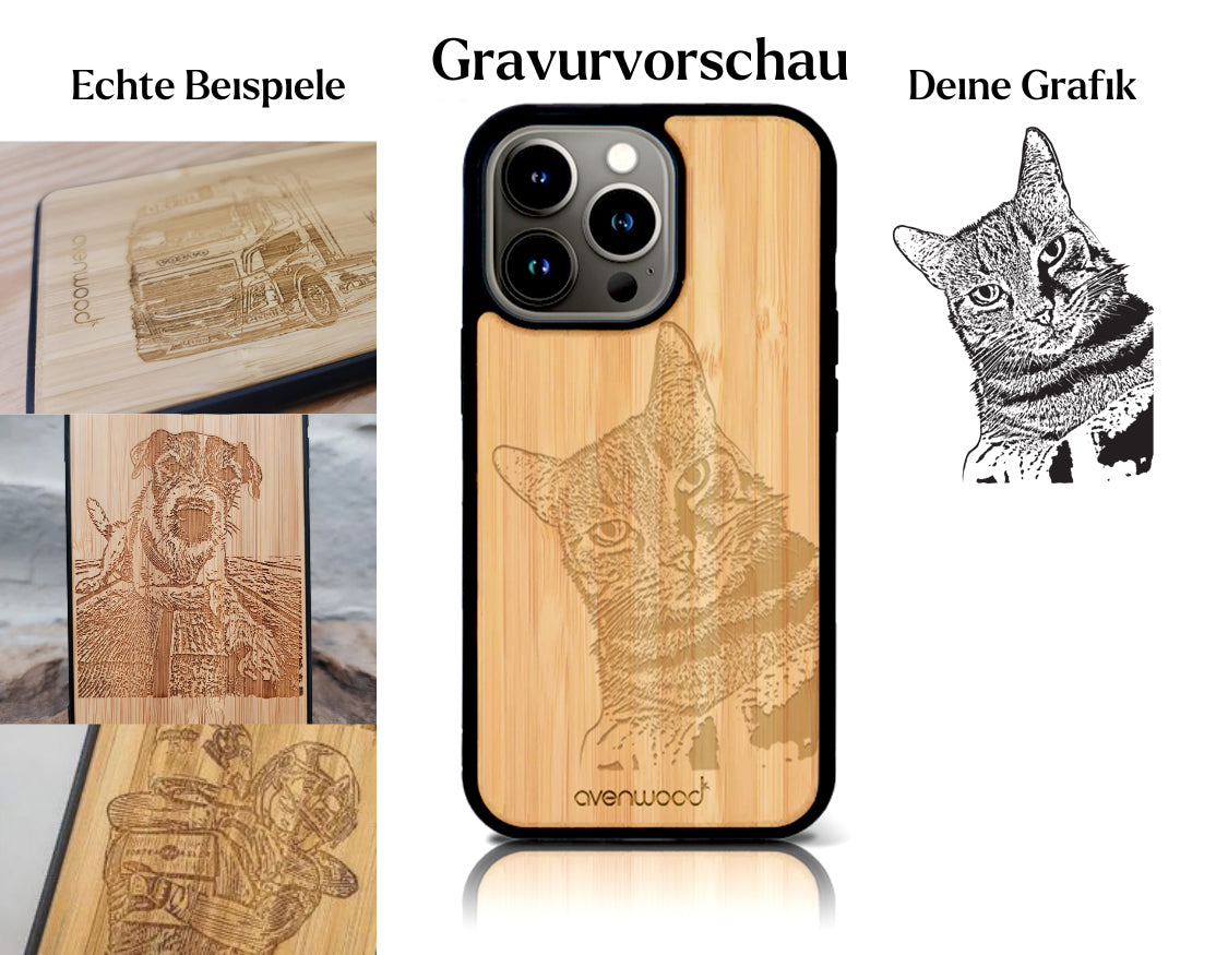 INDIVIDUEL iPhone 14 Pro bambou plastique