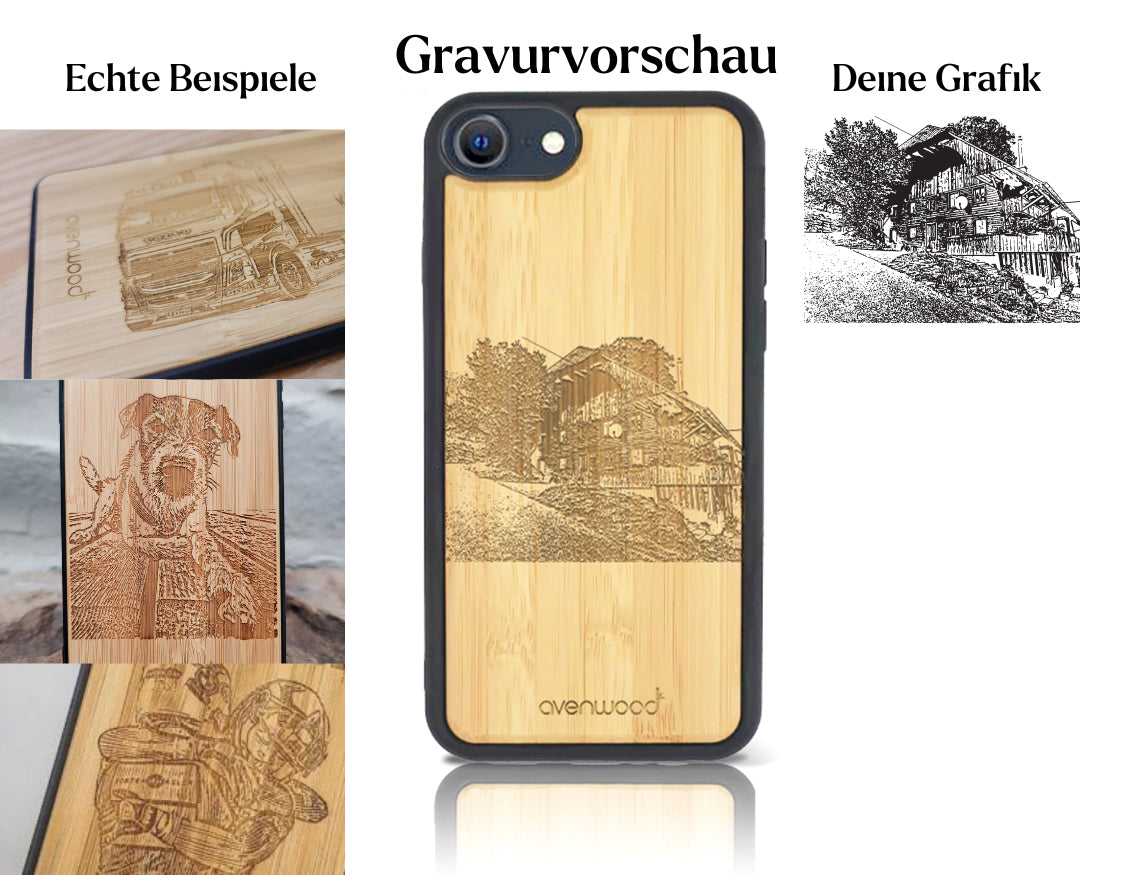 INDIVIDUELL iPhone 6/6S Bambus-Kunststoff