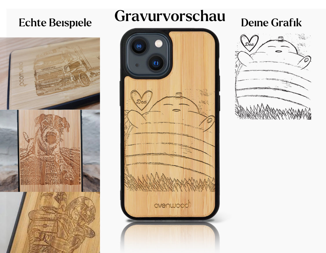 INDIVIDUEL iPhone 14 bambou plastique