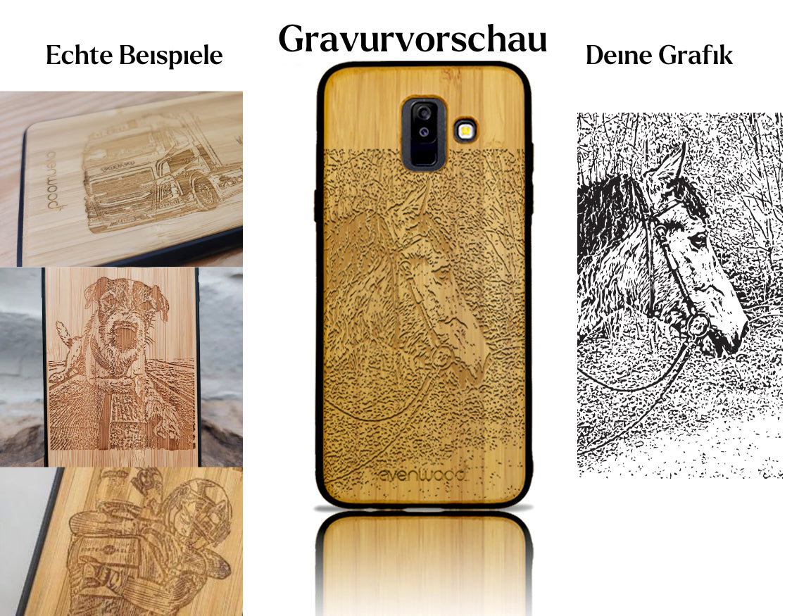 INDIVIDUELL Samsung Galaxy A6 Bambus-Kunststoff