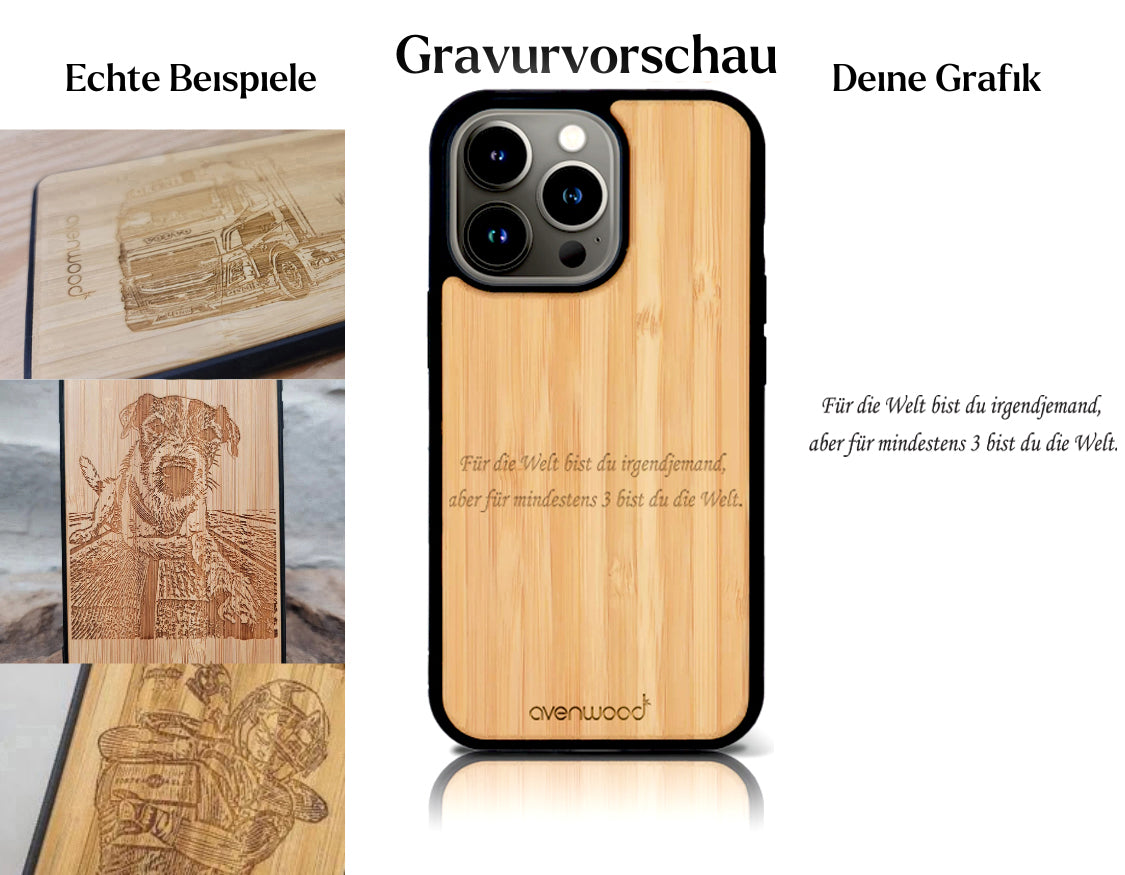 INDIVIDUEL iPhone 12 Pro bambou plastique