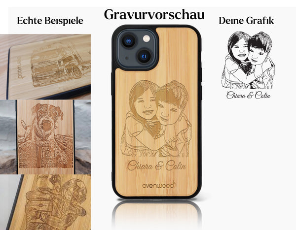 INDIVIDUELL iPhone 14 Bamboo-Plastic