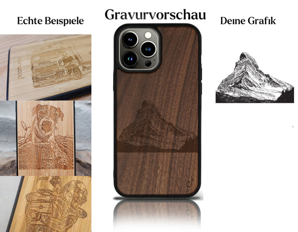 INDIVIDUELL iPhone 15 Bambus-Kunststoff
