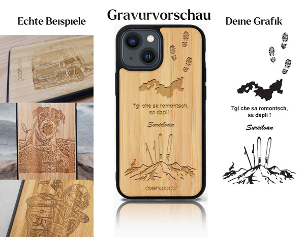 INDIVIDUELL iPhone 15 Bambus-Kunststoff