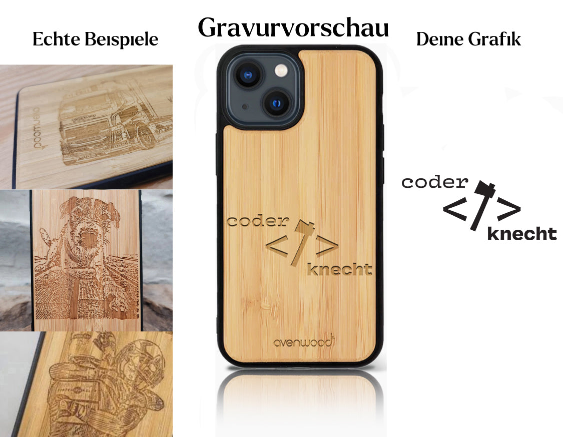 INDIVIDUEL iPhone 13 Mini bambou plastique