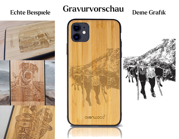 INDIVIDUELL iPhone 11 Bambus-Kunststoff