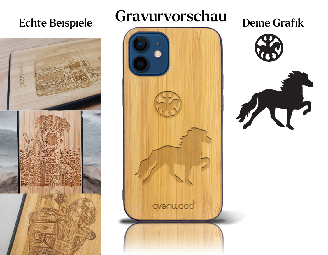 INDIVIDUELL iPhone 12 mini Bambus-Kunststoff