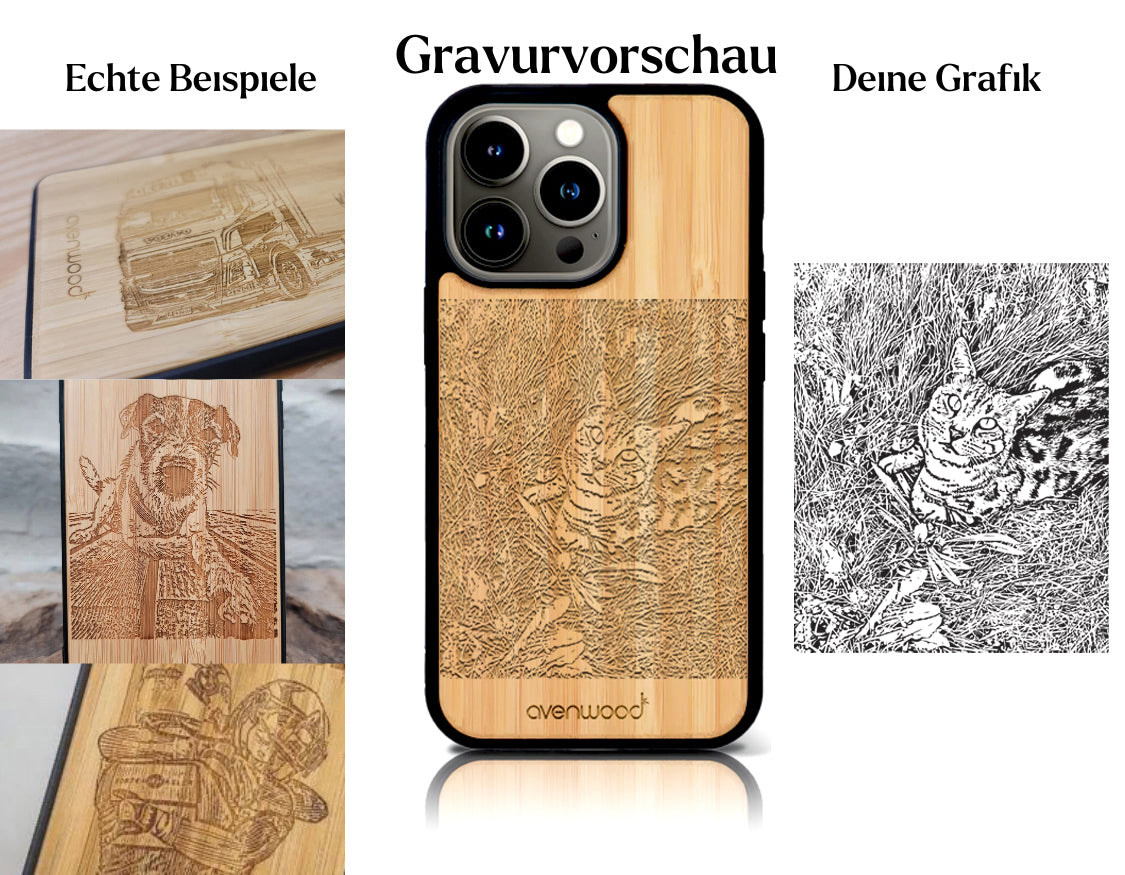 INDIVIDUEL iPhone 14 Pro bambou plastique