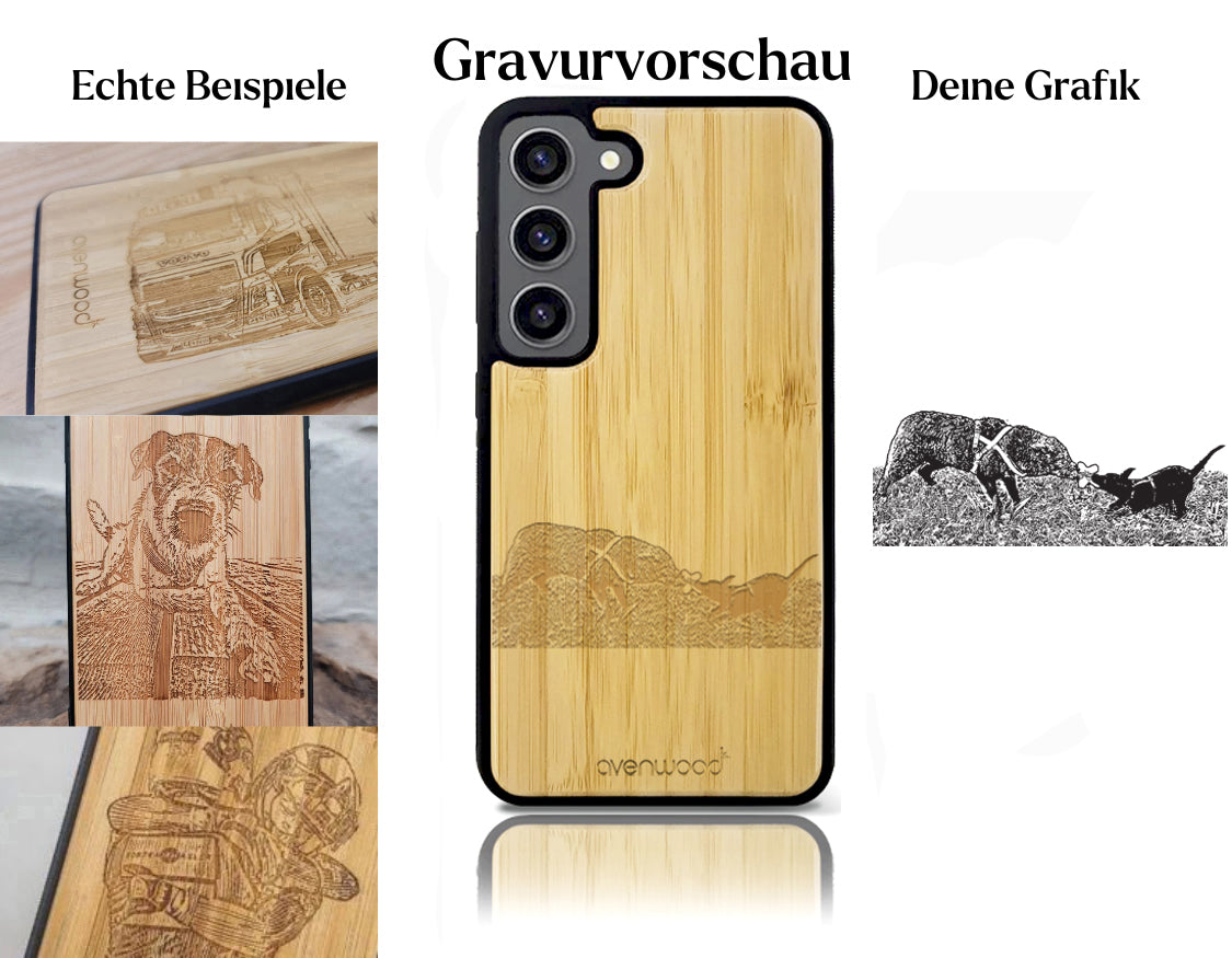 INDIVIDUEL Samsung Galaxy S23 Plus plastique bambou