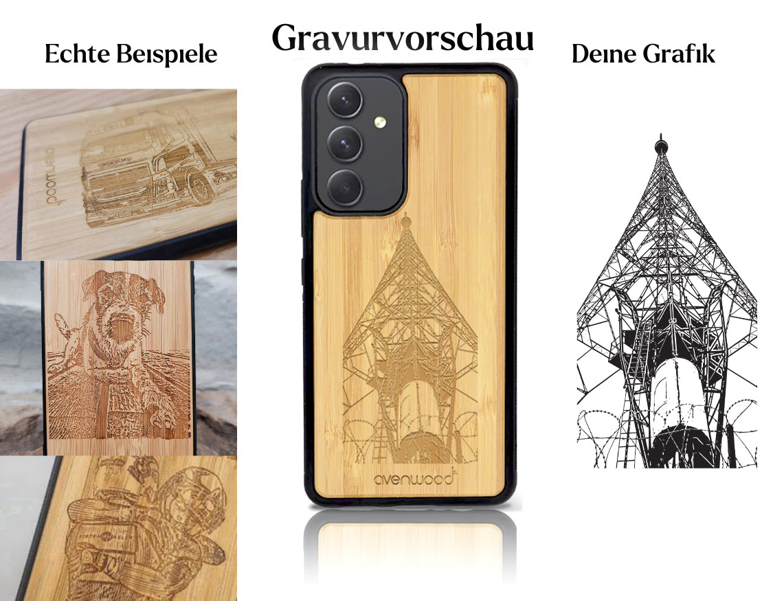 INDIVIDUELL Samsung Galaxy A54 Bambus-Kunststoff