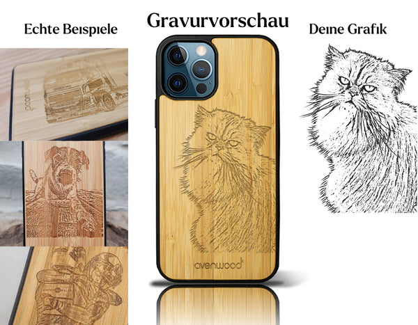 INDIVIDUELL iPhone 12 Pro Max Bambus-Kunststoff