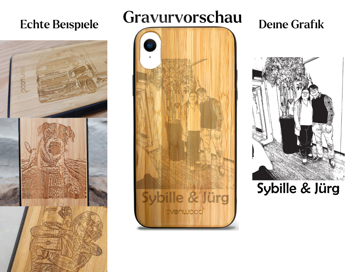 INDIVIDUELL iPhone XR Bambus-Kunststoff
