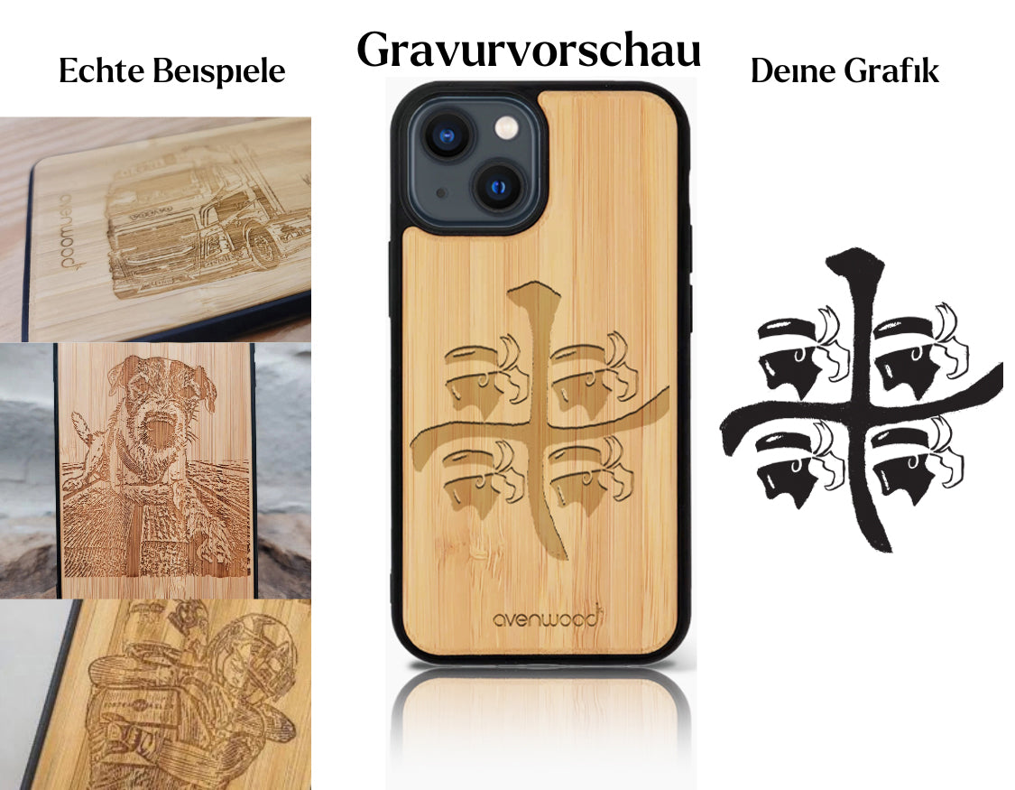 INDIVIDUEL iPhone 13 bambou plastique