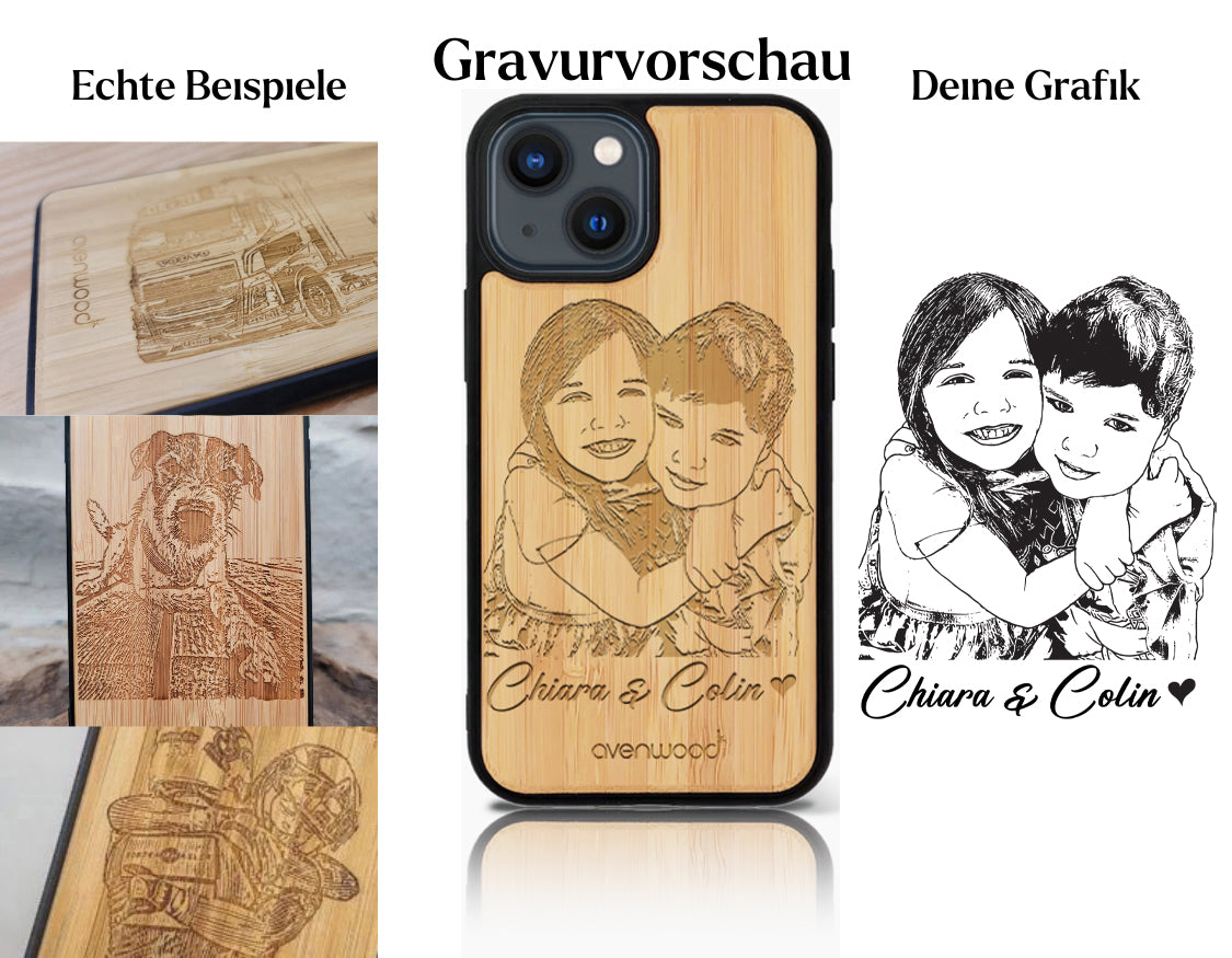 INDIVIDUEL iPhone 14 bambou plastique
