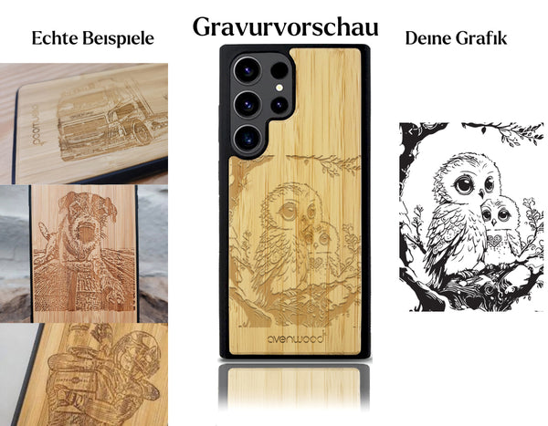 INDIVIDUELL Samsung Galaxy S23 Ultra Bambus-Kunststoff