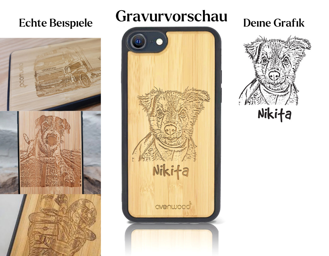 INDIVIDUEL iPhone 6/6S bambou plastique