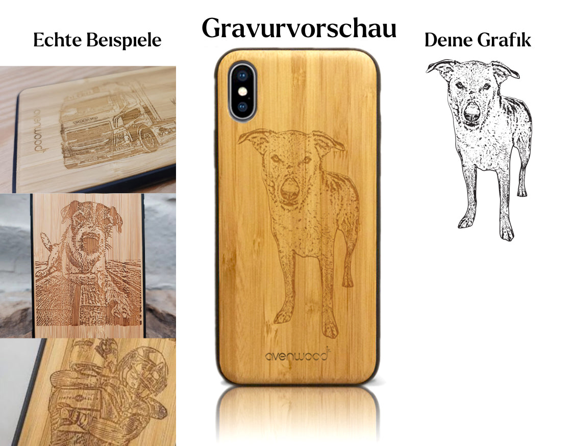 INDIVIDUELL iPhone X / XS Bambus-Kunststoff