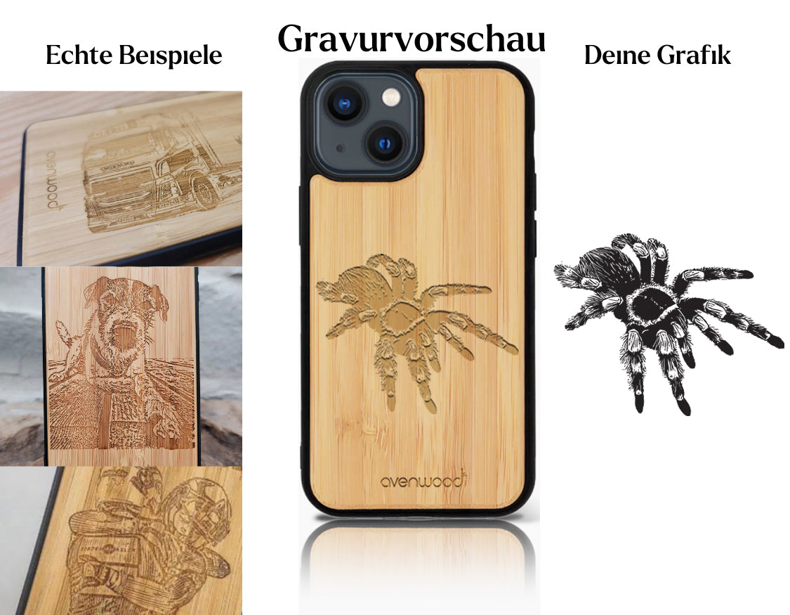 INDIVIDUELL iPhone 13 Bambus-Kunststoff