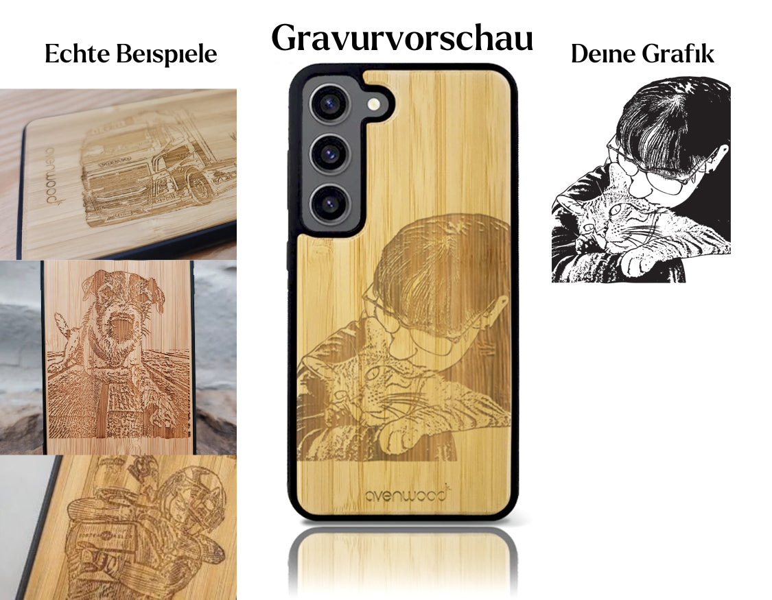 INDIVIDUELL Samsung Galaxy S23 Bambus-Kunststoff