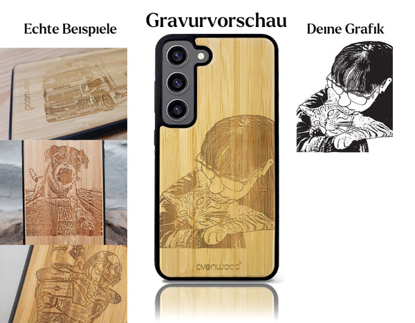 INDIVIDUELL Samsung Galaxy S23 Bambus-Kunststoff