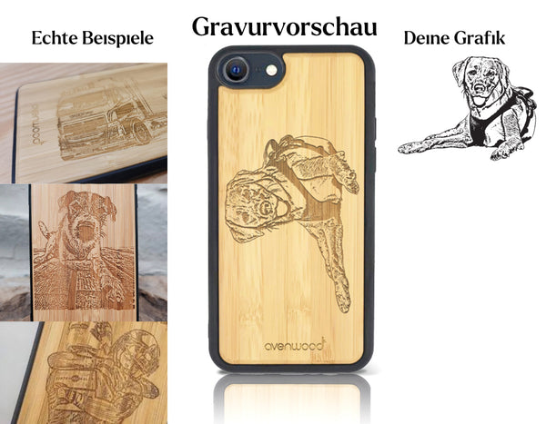 INDIVIDUEL iPhone 8 bambou plastique
