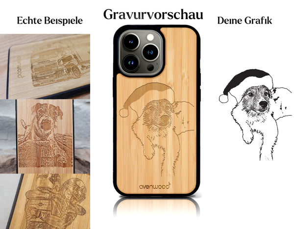 INDIVIDUELL iPhone 13 Pro Bambus-Kunststoff