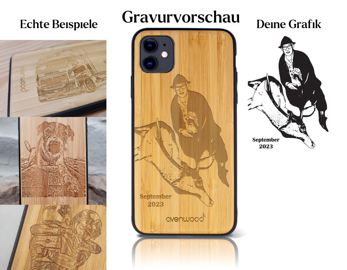 INDIVIDUELL iPhone 11 Bambus-Kunststoff