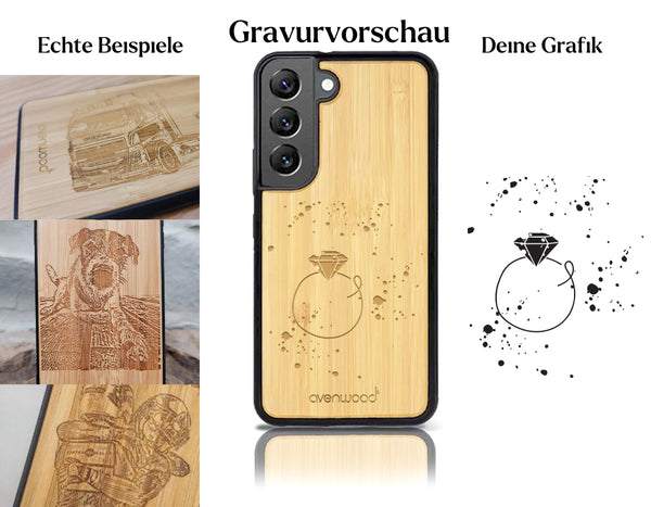 INDIVIDUEL Corinne Hulliger Samsung Galaxy S22 plastique bambou