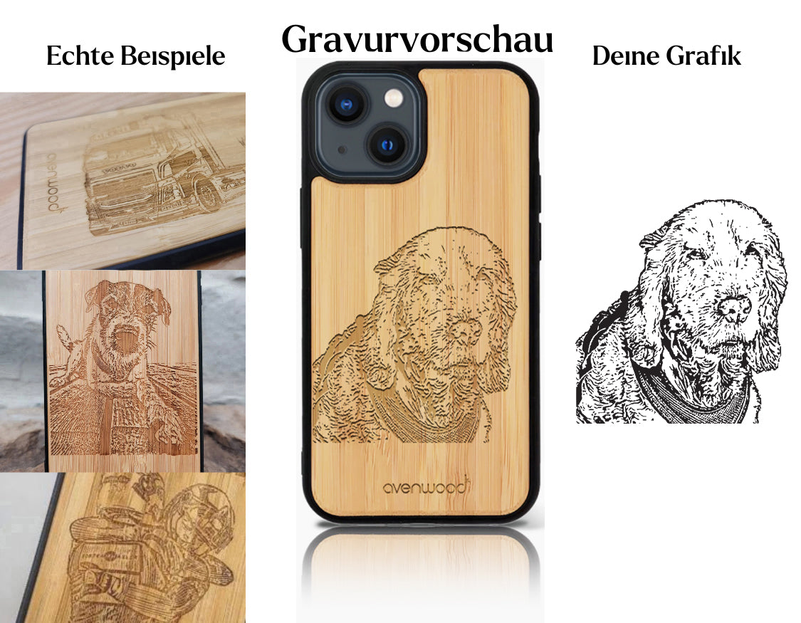 INDIVIDUEL iPhone 13 Mini bambou plastique