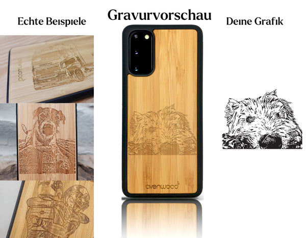 INDIVIDUELL Samsung Galaxy S20 Bambus-Kunststoff