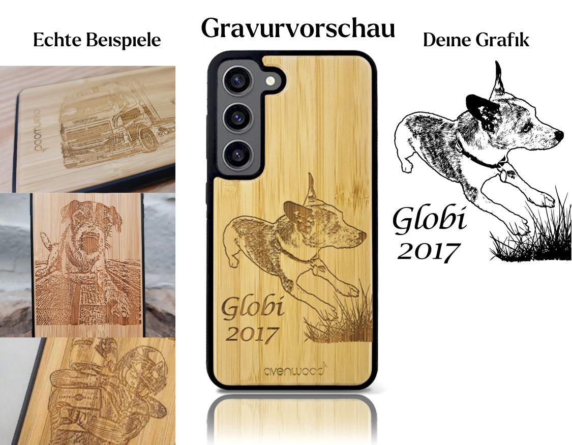 INDIVIDUELL Samsung Galaxy S23 Bambus-Kunststoff