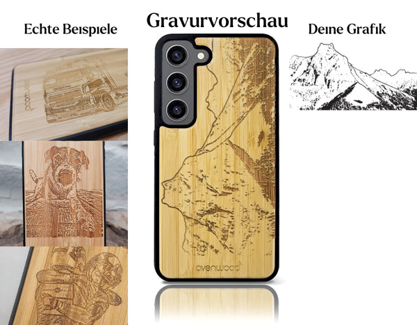 INDIVIDUELL Samsung Galaxy S23 Bambus-Kunststoff