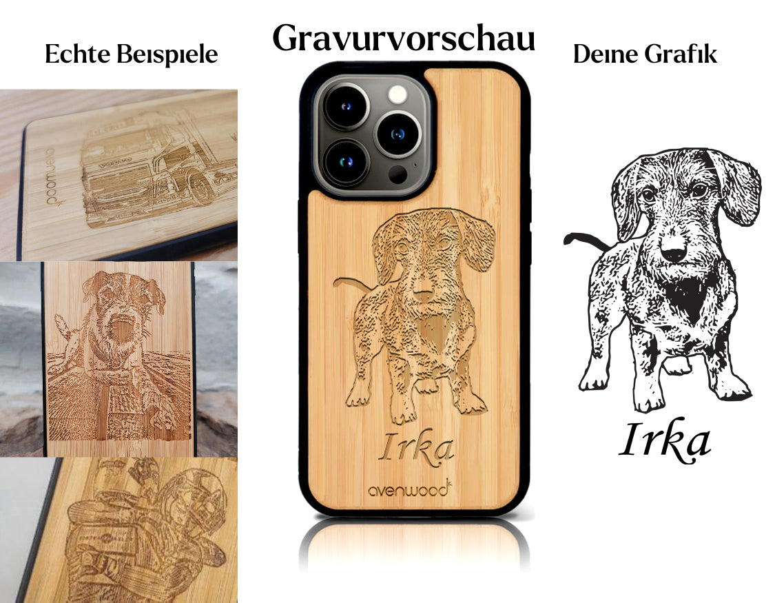 INDIVIDUEL iPhone 14 Pro bambou plastique