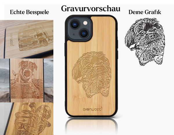 INDIVIDUELL iPhone 14 Bambus-Kunststoff