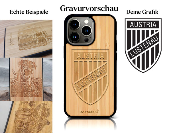 INDIVIDUELL iPhone 15 Plus Bambus-Kunststoff