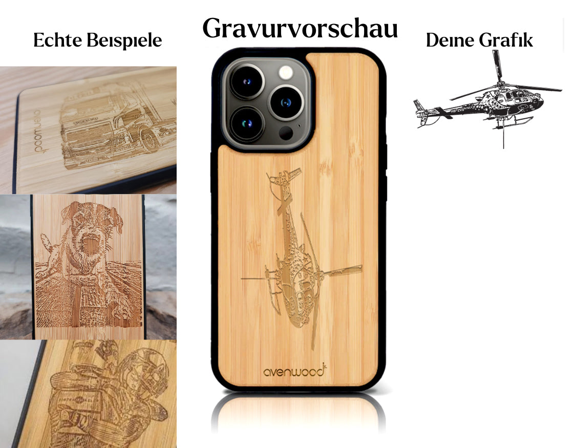 INDIVIDUELL iPhone 14 Pro Bambus-Kunststoff