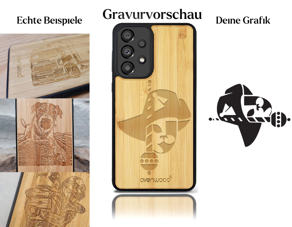 INDIVIDUELL Samsung Galaxy A33 5G Bambus-Kunststoff