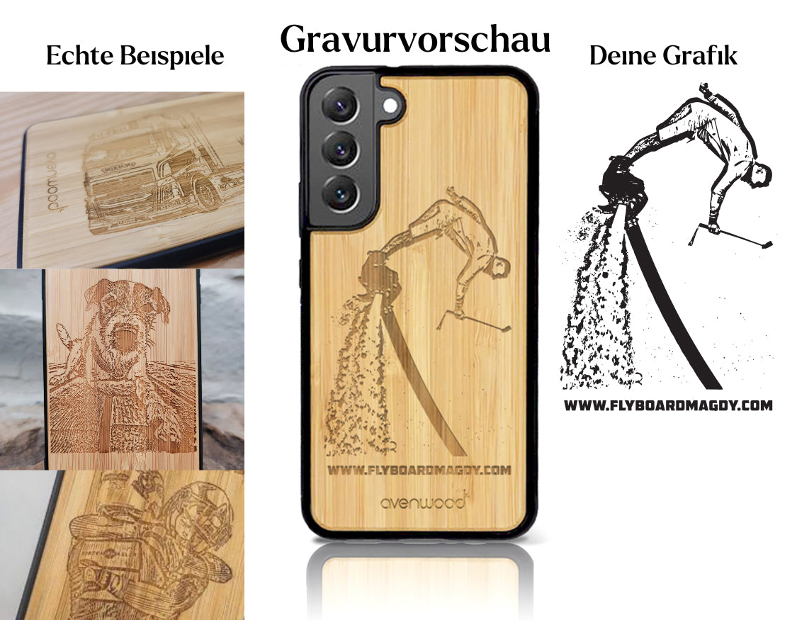 INDIVIDUEL Samsung Galaxy S22 Plus plastique bambou