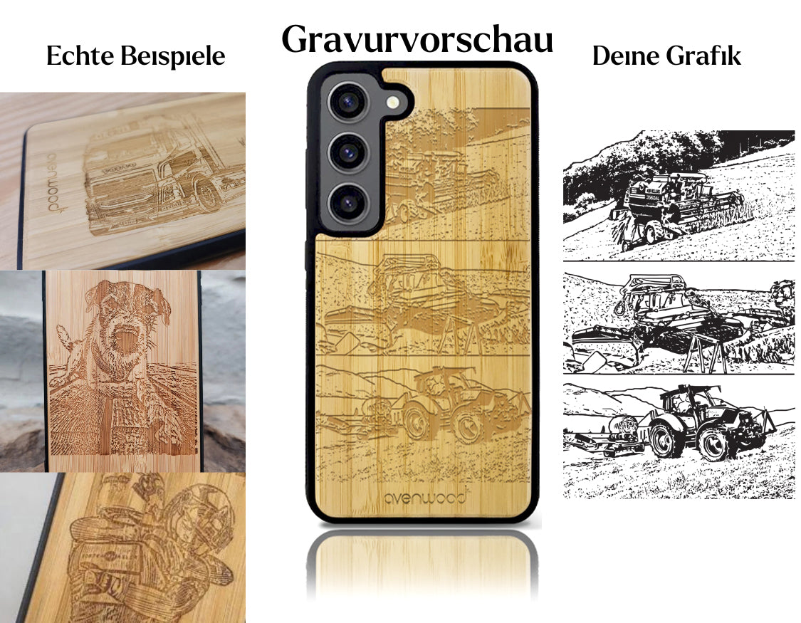 INDIVIDUELL Samsung Galaxy S23 Bambus-Kunststoff