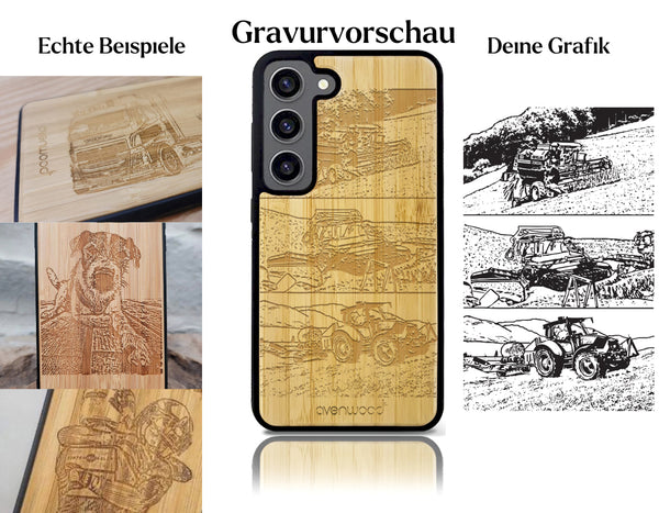 INDIVIDUELL Samsung Galaxy S23 Bambus-Kunststoff