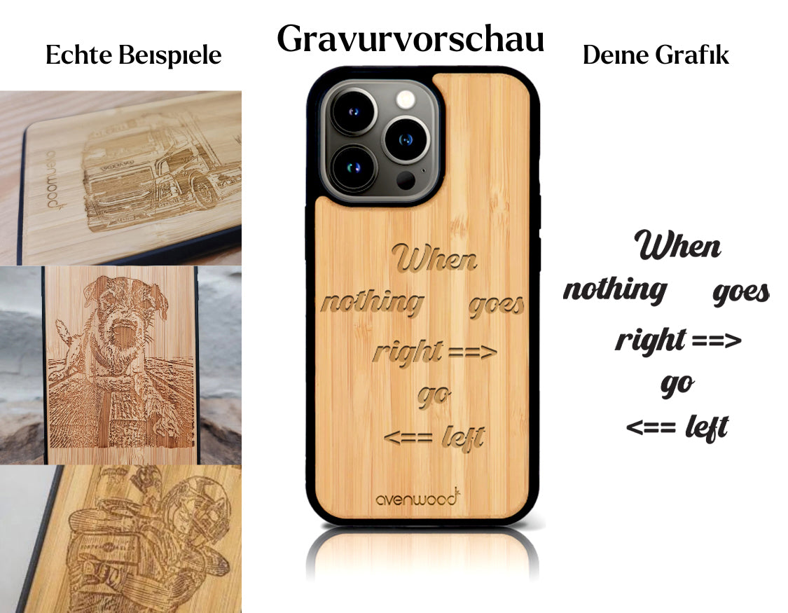 INDIVIDUEL Lucien Haas iPhone 14 Pro plastique bambou