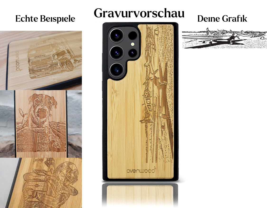 INDIVIDUEL Samsung Galaxy S23 Ultra bambou plastique