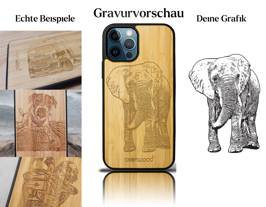 INDIVIDUEL iPhone 12 Pro bambou plastique