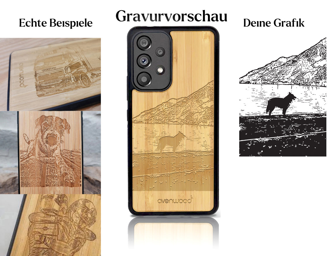 INDIVIDUELL Samsung Galaxy A53 Bambus-Kunststoff
