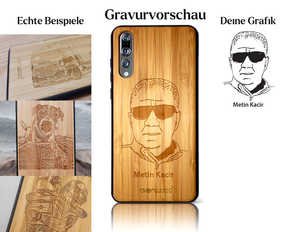 INDIVIDUELL Huawei P20 Pro Bambus-Kunststoff