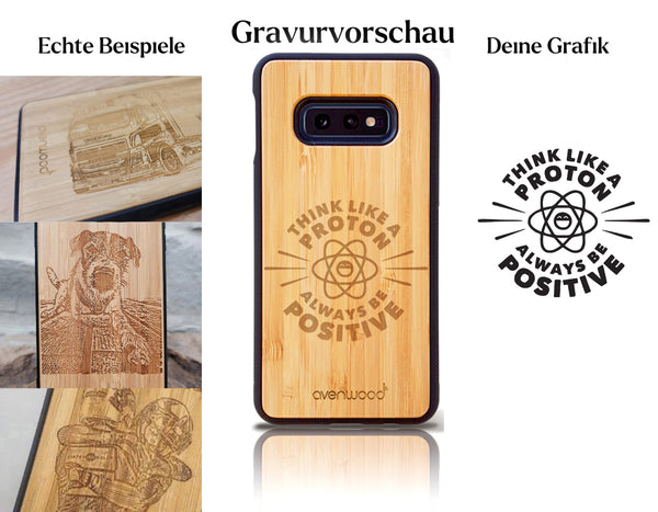 INDIVIDUELL Samsung Galaxy S10e Bambus-Kunststoff