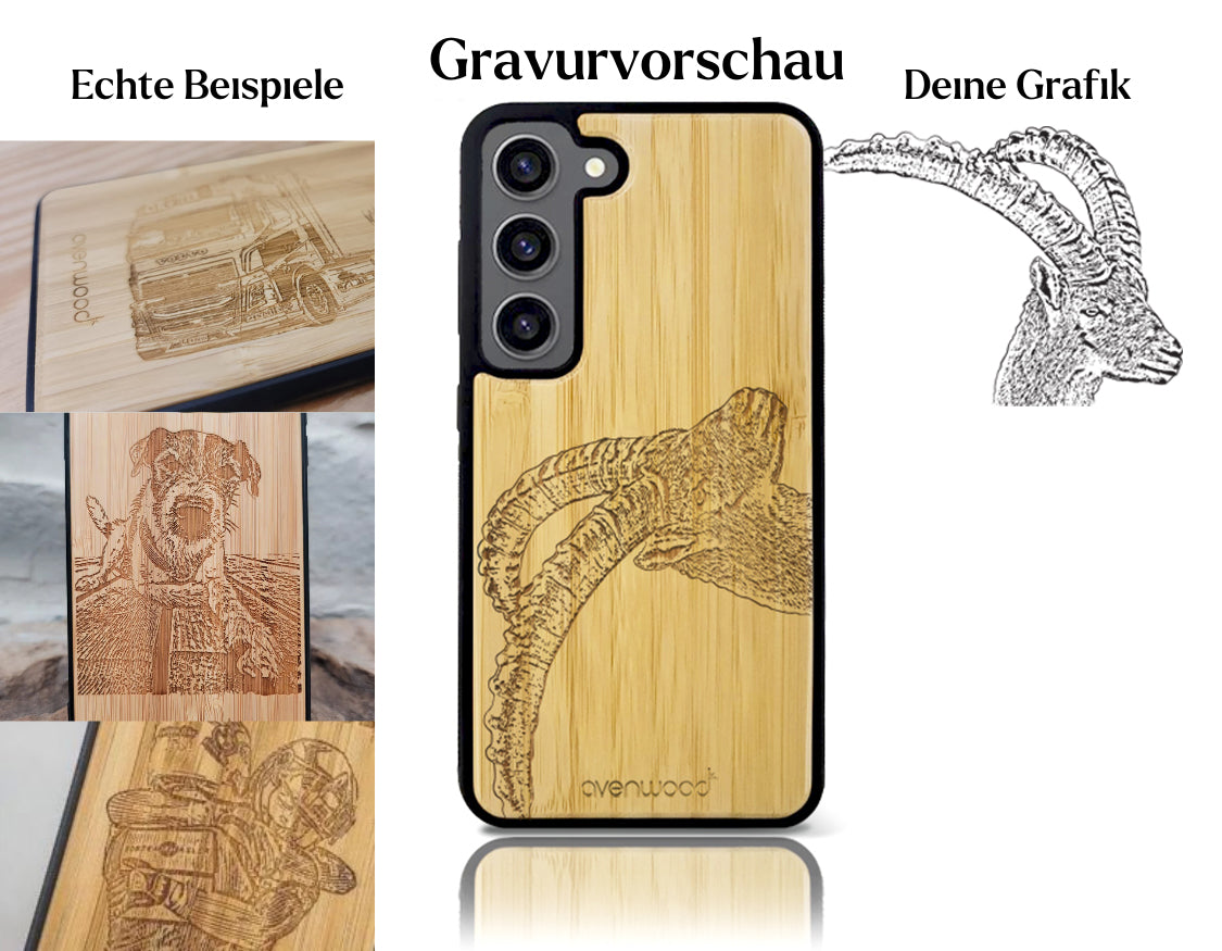 INDIVIDUELL Samsung Galaxy S23 Bambus-Kunststoff