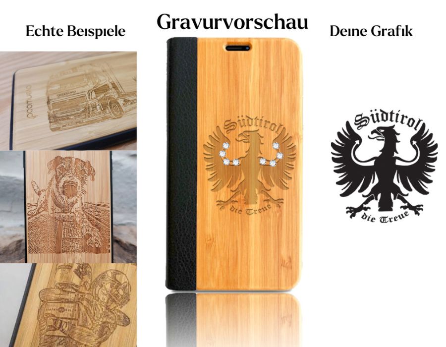 INDIVIDUELL Samsung S21 Ultra Flipcase mit Swarovski