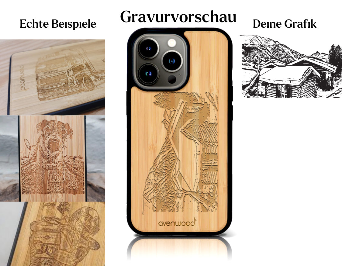 INDIVIDUEL iPhone 13 Pro bambou plastique