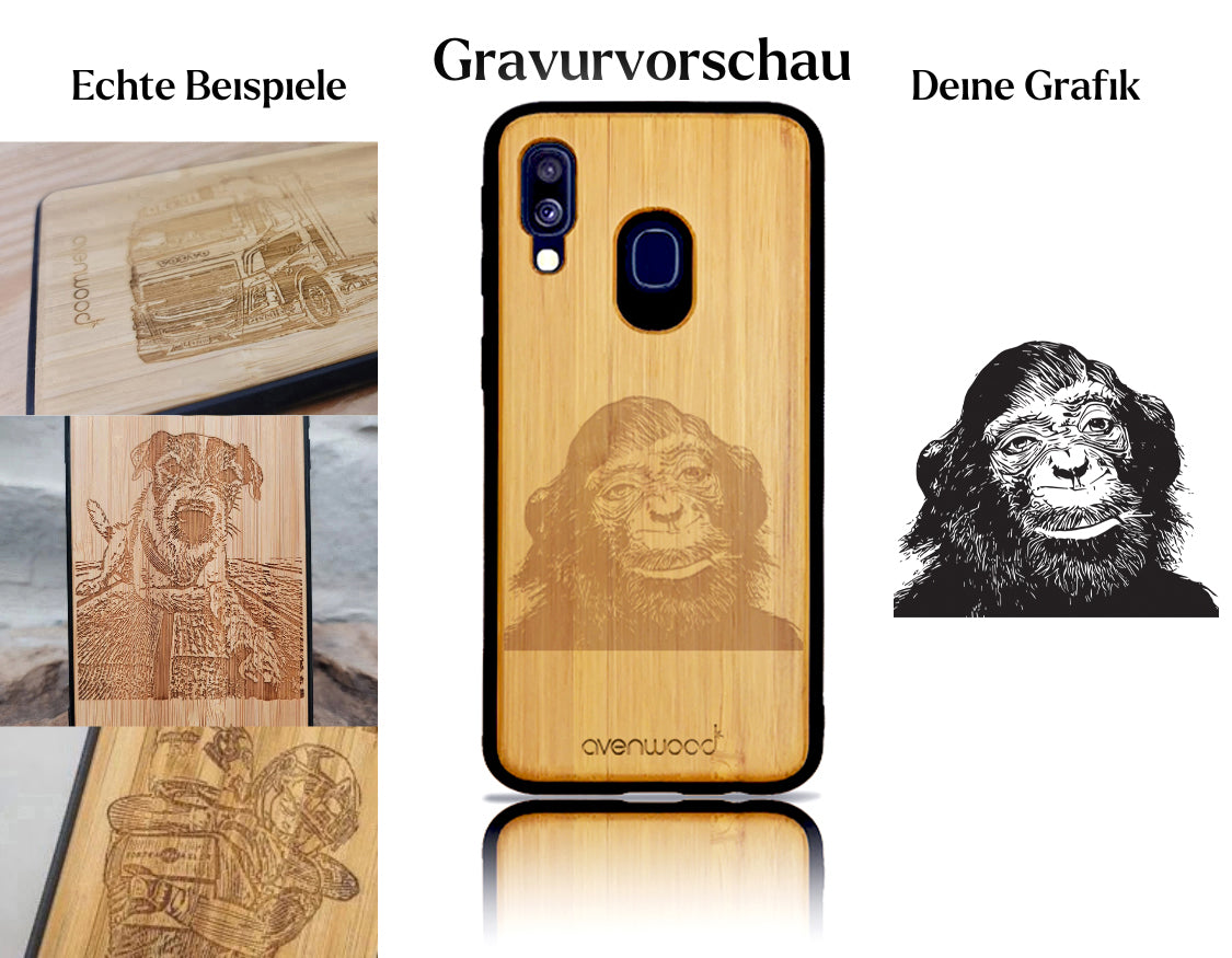 INDIVIDUEL Samsung Galaxy A40 bambou plastique